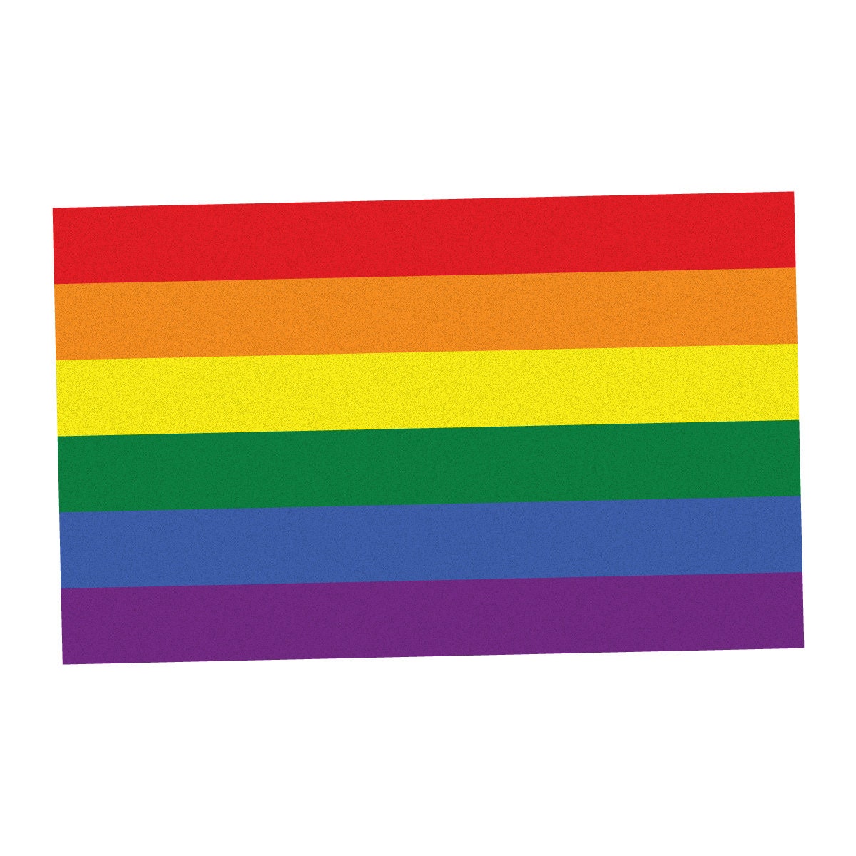 Reflective Rainbow Flag - LGBT Rights Support Pride Symbol - Vibrant Color Vinyl Decal Reflective