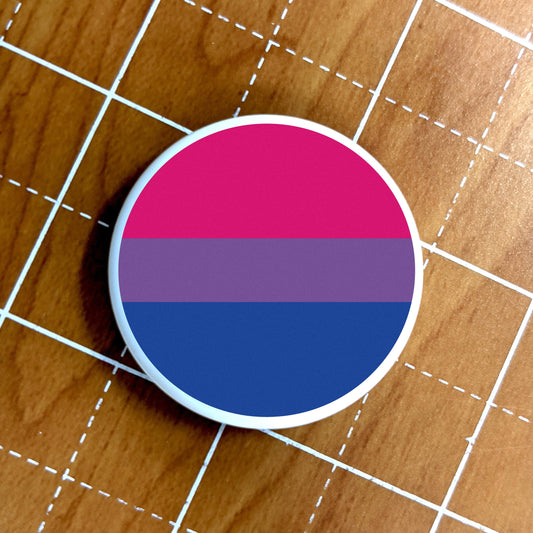 Skin for Airtag Bisexual Flag LGBTQ+ Pride Flag - Vibrant color vinyl decal