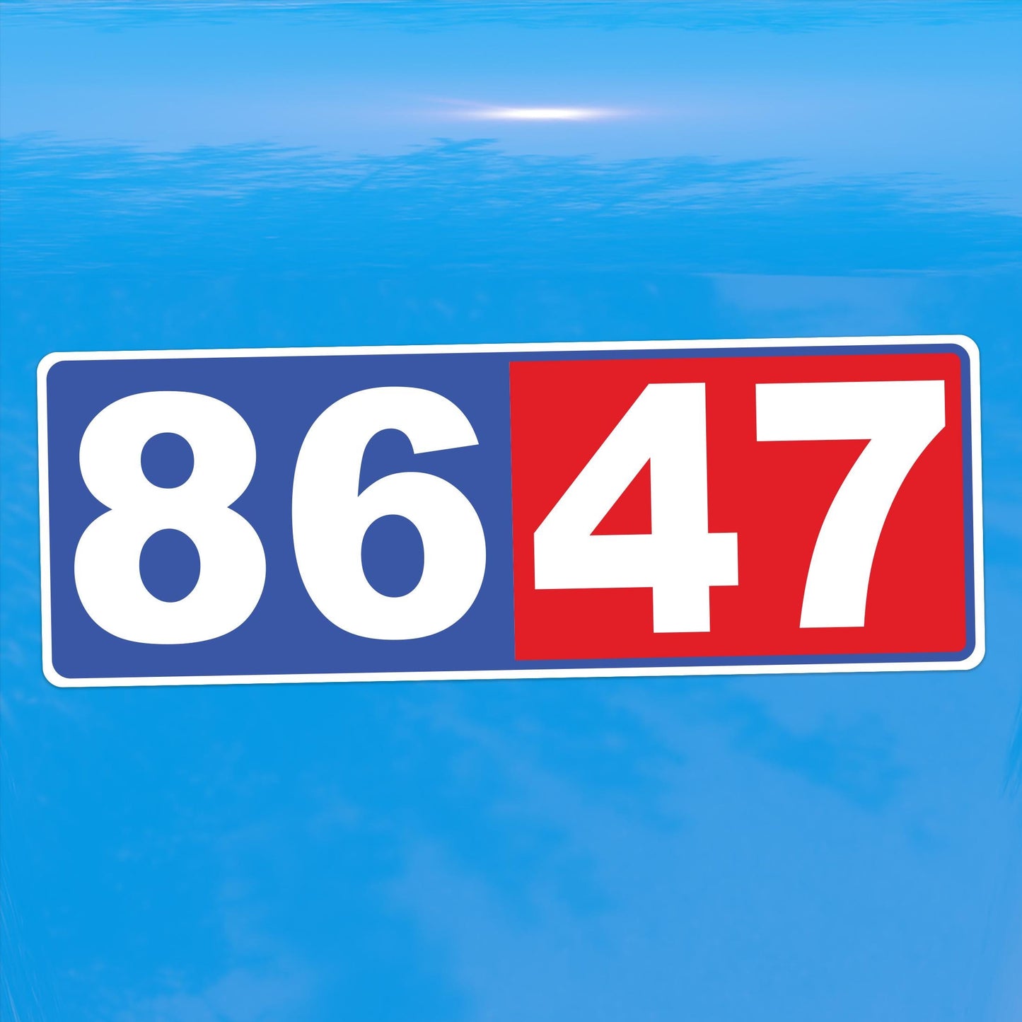 8647 Anti Trump Protest Decal - Resist Divisive Leadership - Activism Vinyl Sticker for Cars, Laptops, and Water Bottles