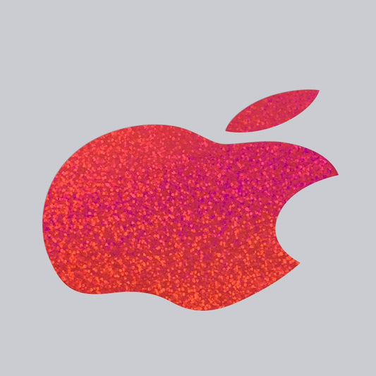 Pink Glitter Macbook Apple Color Changer Decal - Opaque Vinyl Decal Sticker for All Macbook Models