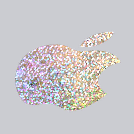 Silver Glitter Sparkle iPhone Apple Color Changer Decal - Vinyl Decal Sticker Phone
