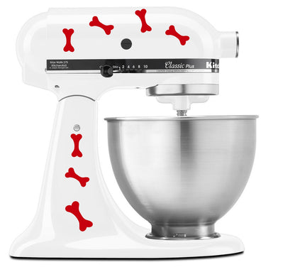 Cute Dog Bone Pattern - Vinyl Decal Set for Kitchen Mixers