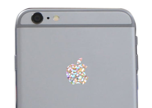 Silver Glitter Sparkle iPhone Apple Color Changer Decal - Vinyl Decal Sticker Phone