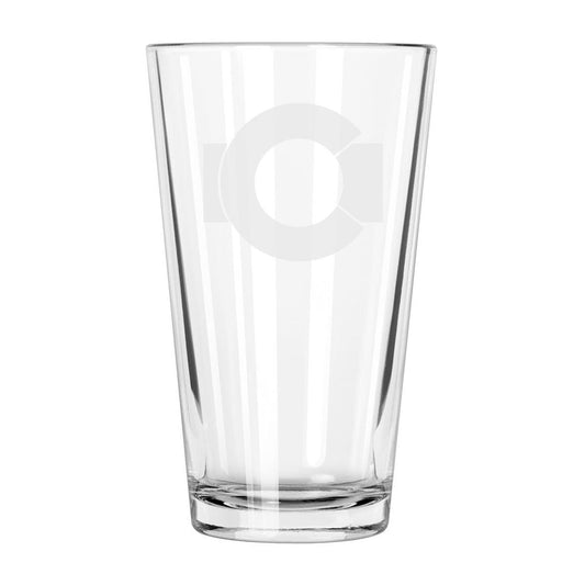 Colorado State Flag -  16 oz Pint Glass