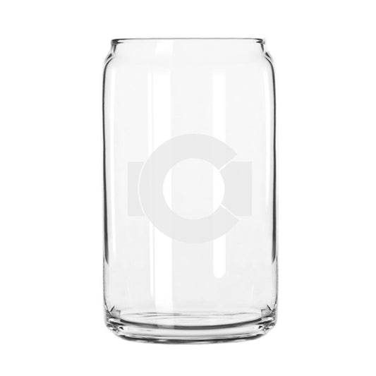 Colorado State Flag -  16 oz Can Style Glass