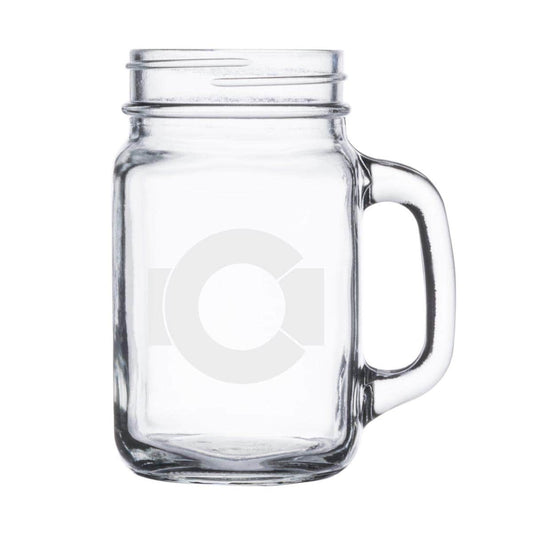 Colorado State Flag -  12 oz Glass Mason Jar