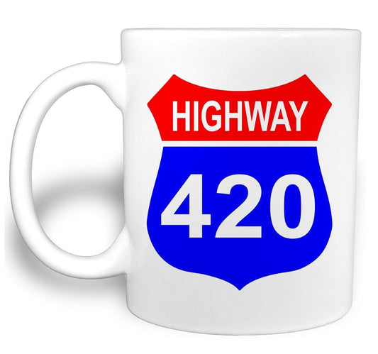 Highway 420 - 11 Ounce Ceramic Coffee Mug Teacup