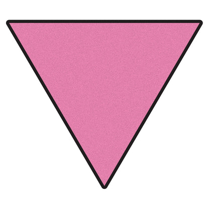 Reflective Pink Triangle - LGBT Rights Support Pride Symbol - Vibrant Color Vinyl Decal Reflective