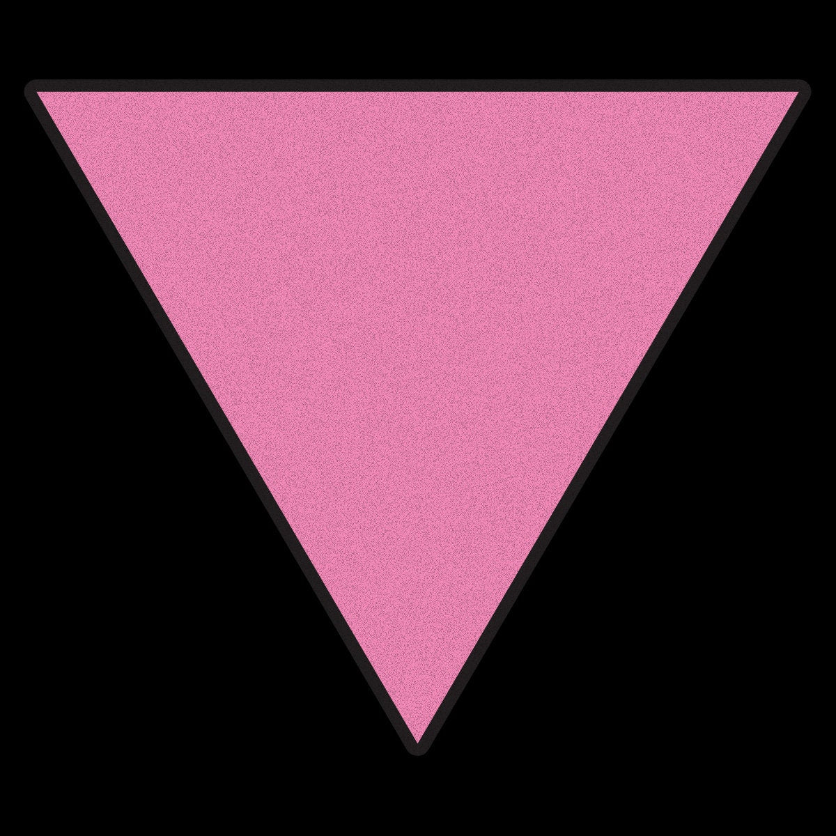Reflective Pink Triangle - LGBT Rights Support Pride Symbol - Vibrant Color Vinyl Decal Reflective
