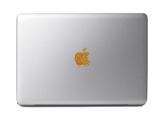 Gold Glitter Macbook Apple Color Changer Decal - Opaque Vinyl Decal Sticker for All Macbook Models
