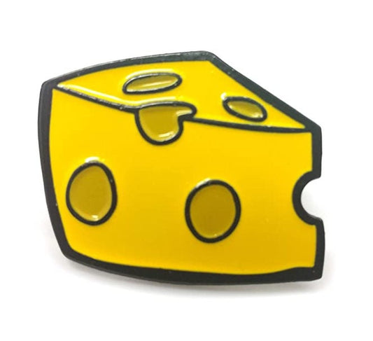 Cheddar Slice Yellow Cheese Enamel Pin