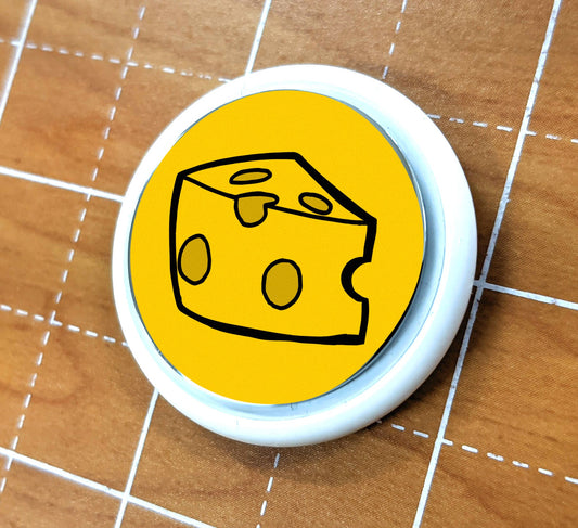 Skin for Airtag Cheddar is Better Yellow Cheese Wedge - Vibrant color vinyl decal