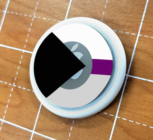 Skin for Airtag Demisexual Flag LGBTQ+ Pride Flag - Vibrant color vinyl decal