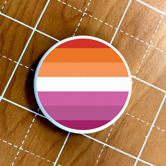 Skin for Airtag Lesbian Pride Flag 7 Stripes LGBTQ+ Pride Flag - Vibrant color vinyl decal