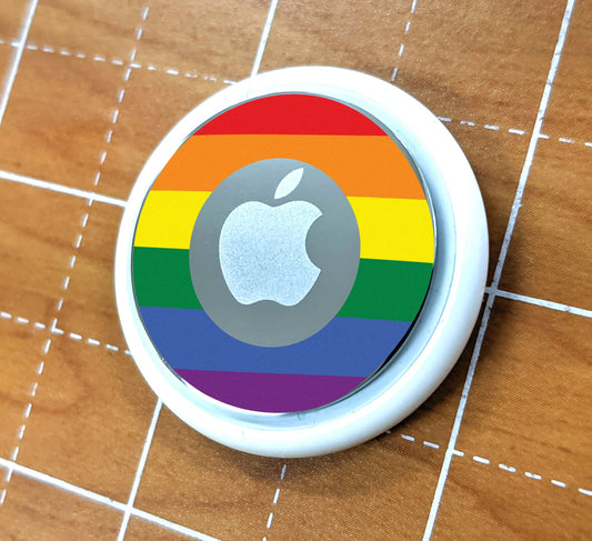 Skin for Airtag Rainbow Pride Flag LGBTQ+ Gay Pride Flag - Vibrant color vinyl decal