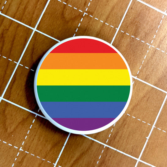 Skin for Airtag Rainbow Pride Flag LGBTQ+ Gay Pride Flag - Vibrant color vinyl decal