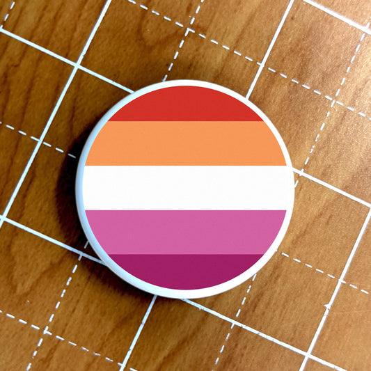 Skin for Airtag Lesbian Pride Flag 5 Stripes LGBTQ+ Pride Flag - Vibrant color vinyl decal