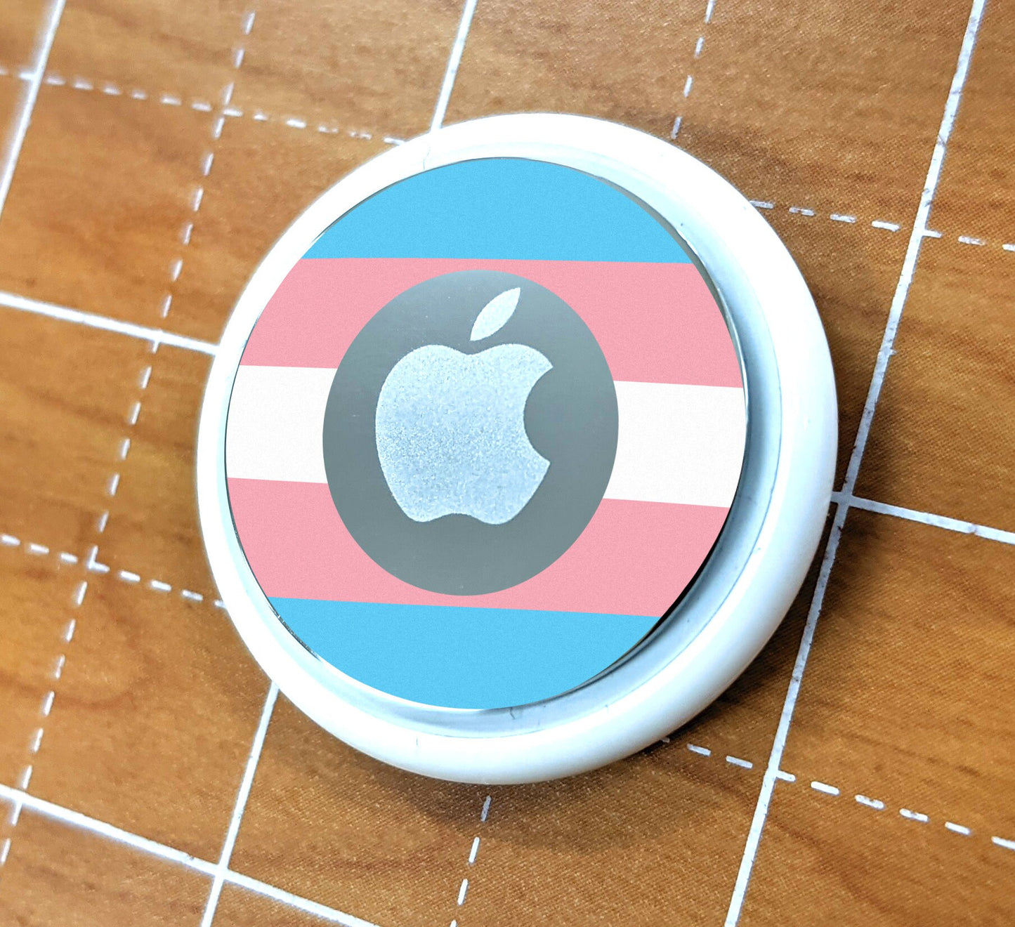 Skin for Airtag Transgender Pride Flag LGBTQ Trans Pride Flag - Vibrant color vinyl decal