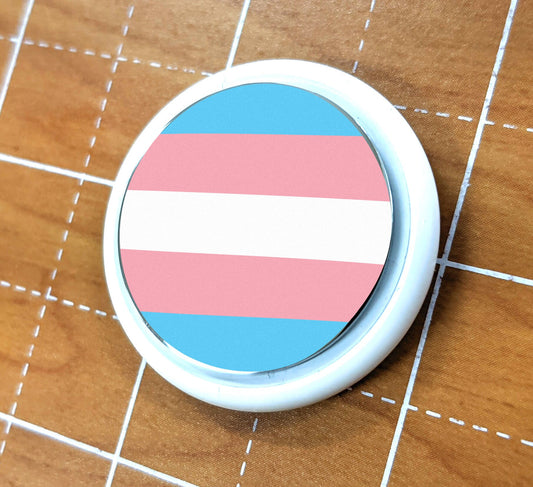Skin for Airtag Transgender Pride Flag LGBTQ Trans Pride Flag - Vibrant color vinyl decal