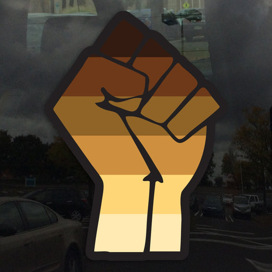 Resist Fist Skin Shades BLM Flag - Vibrant Color Vinyl Decal Sticker