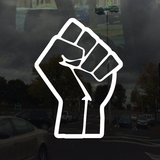 Resist Fist Symbol Raised Fist Solidarity  - Vinyl Decal Sticker - Available From 3 inches to 22 Inches
