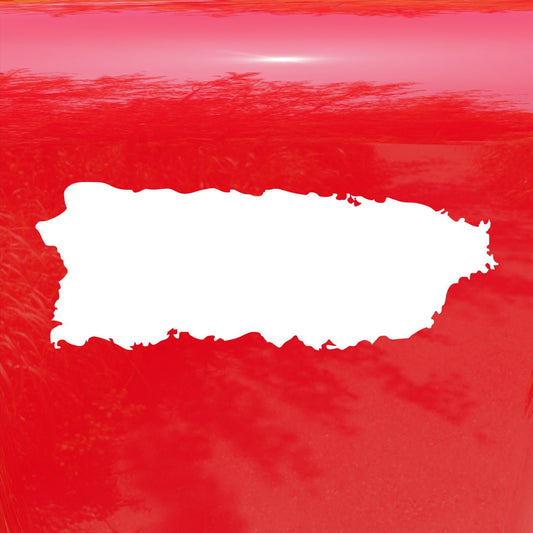 Puerto Rico Island Shape - Vinyl Decal Sticker - Choose Size and Color!