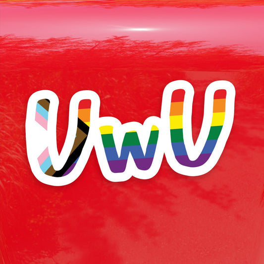 UwU Progress Pride Flag LGBTQ POC Transgender Flag - Vibrant Color Vinyl Decal Sticker