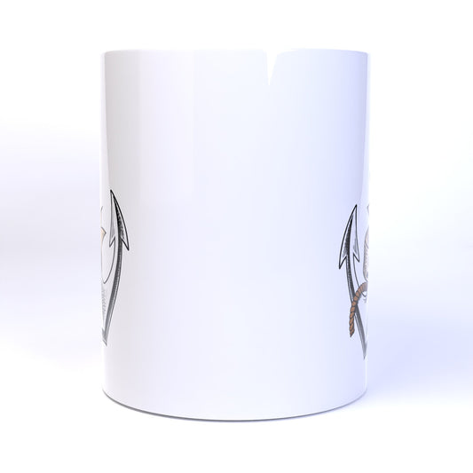 Refuse to Sink Anchor Wrapped in Rope Tattoo - 11 Ounce Ceramic Coffee Mug Teacup
