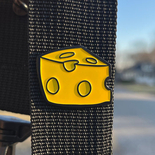 Cheddar Slice Yellow Cheese Enamel Pin