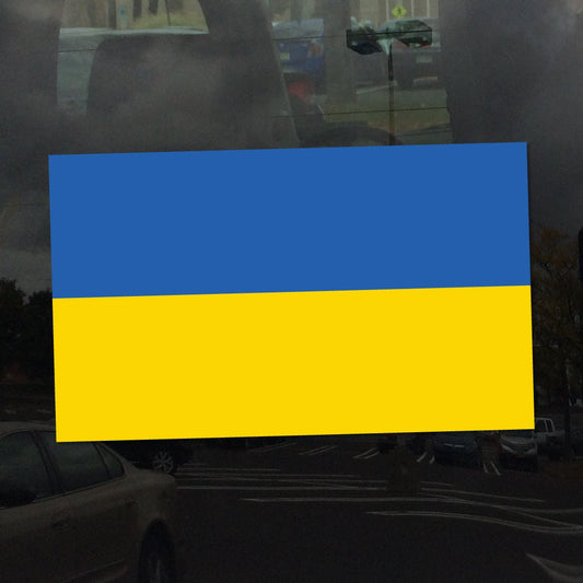Ukraine Ukrainian Flag - Vibrant Color Vinyl Decal Sticker