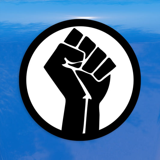 Resist Fist Circle – Vibrant Color Vinyl Decal Sticker for Cars, Laptops, Windows – Durable, Weatherproof, Easy to Apply