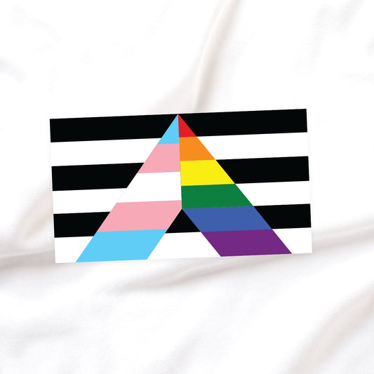Rainbow Transgender Support Ally Pride Flag - Iron-On Vinyl for Fabric, T-shirts and more!