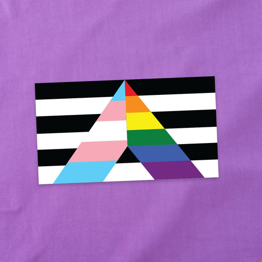 Rainbow Transgender Support Ally Pride Flag - Iron-On Vinyl for Fabric, T-shirts and more!