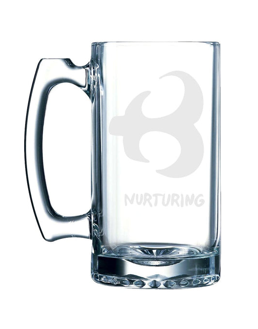 Adinkra Akan #6 - Nurturing African Sign Symbology -  26 oz glass mug stein