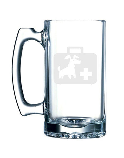 Dog #6 - Doggy Pet First Aid Veterinary Care Puppy -  26 oz glass mug stein