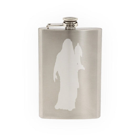 Greek Olympians - Demeter Goddess Harvest Marriage Earth- Etched 8 Oz Stainless Steel Flask