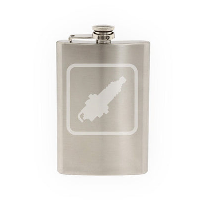 Mechanic Auto Repair #3 - Spark Plug Ignite Fuel Air- Etched 8 Oz Stainless Steel Flask