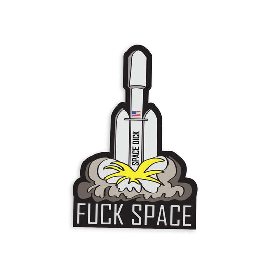 F Space Eat the Rich Anti Billionaire - Vibrant Color Vinyl Decal Sticker