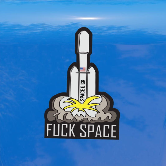F Space Eat the Rich Anti Billionaire - Vibrant Color Vinyl Decal Sticker