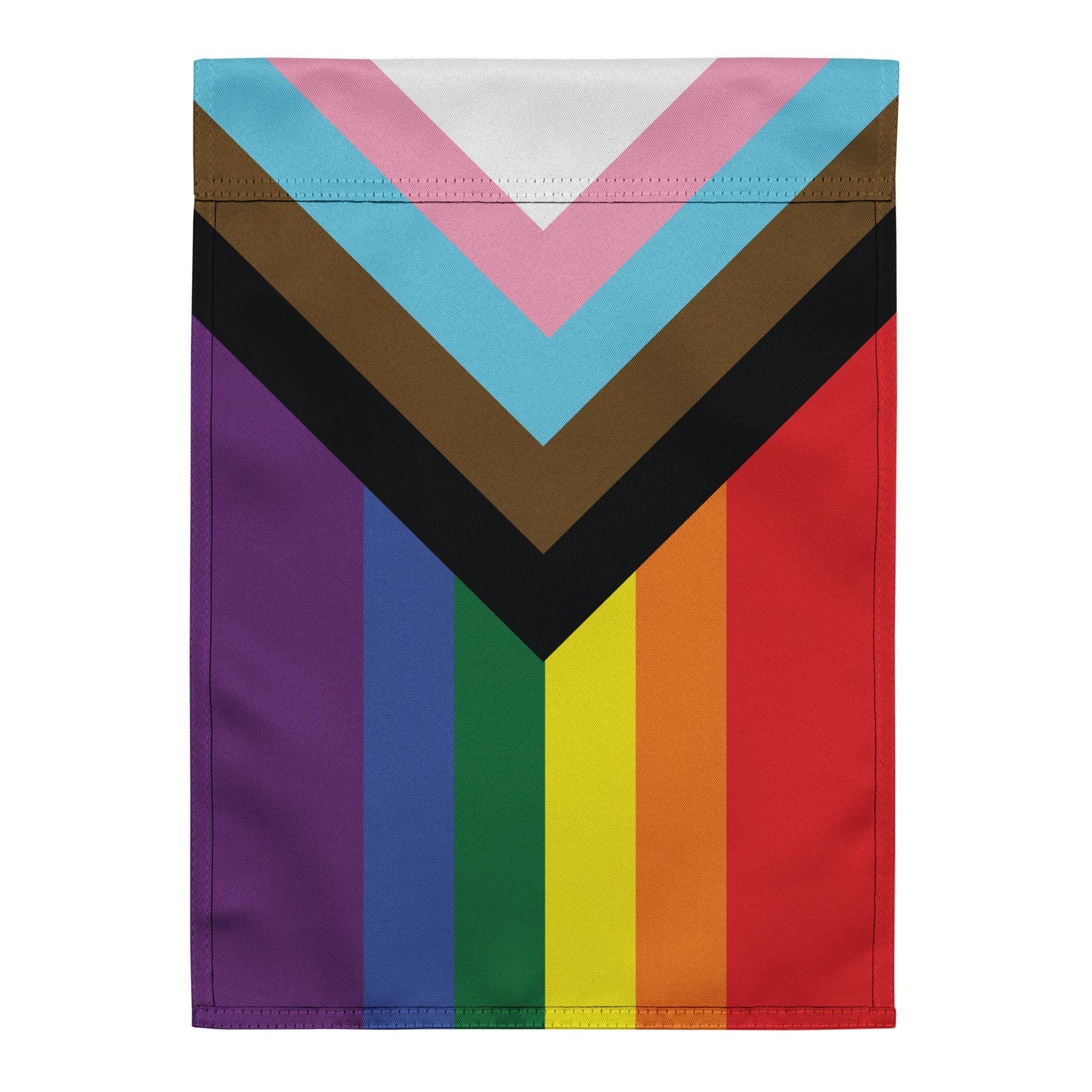 Progress Pride Garden Flag – LGBTQ+, POC, Transgender Flag, 12 x 17 Inch – Vibrant Outdoor Decor for Yard and Garden