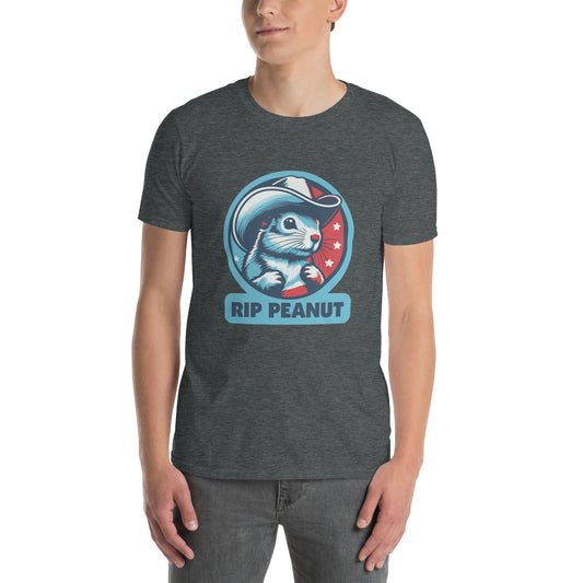 RIP Peanut the Squirrel Short-Sleeve T-Shirt (Gildan 64000) – Memorial Graphic Tee
