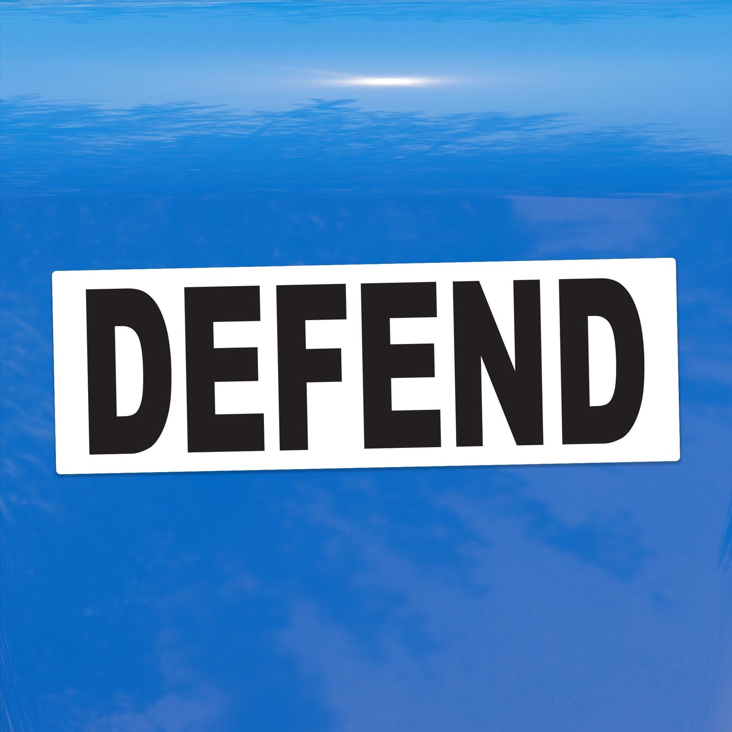 Defend Protest Vinyl Decal – Vibrant Social Justice Sticker for Cars, Laptops, Windows, and More