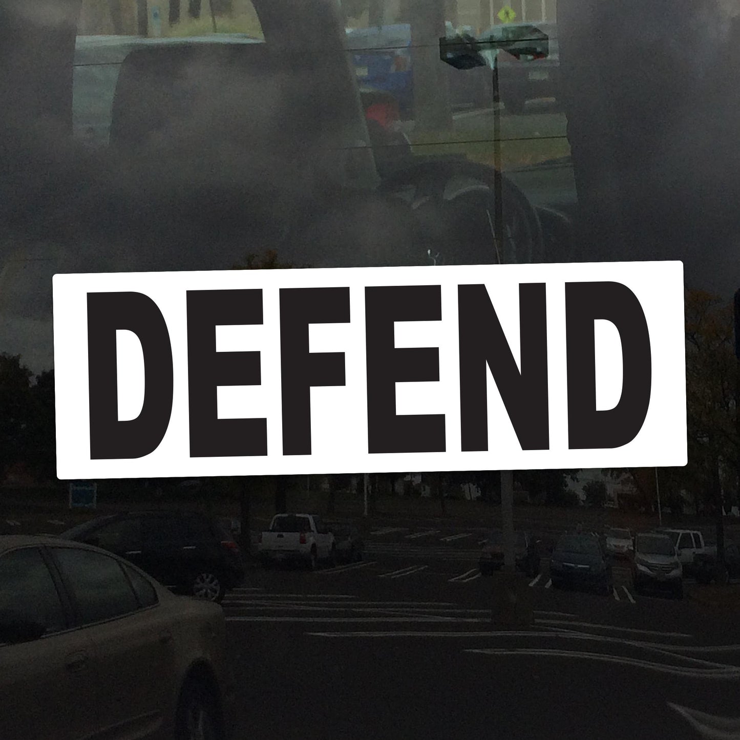 Defend Protest Vinyl Decal – Vibrant Social Justice Sticker for Cars, Laptops, Windows, and More