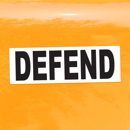 Defend Protest Vinyl Decal – Vibrant Social Justice Sticker for Cars, Laptops, Windows, and More