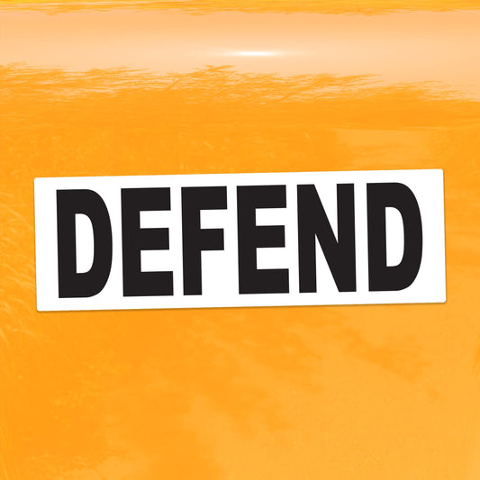 Defend Protest Vinyl Decal – Vibrant Social Justice Sticker for Cars, Laptops, Windows, and More