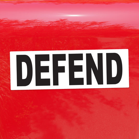 Defend Protest Vinyl Decal – Vibrant Social Justice Sticker for Cars, Laptops, Windows, and More