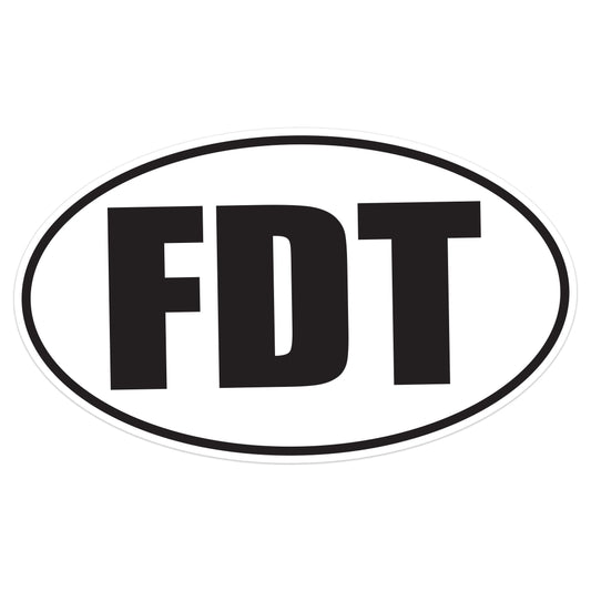 FDT Fuck Donald Trump Protest Decal - Vinyl Sticker for Cars, Laptops, and Windows