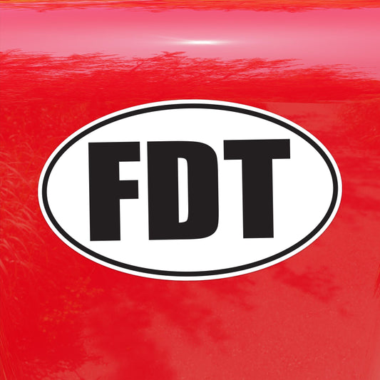 FDT Fuck Donald Trump Protest Decal - Vinyl Sticker for Cars, Laptops, and Windows