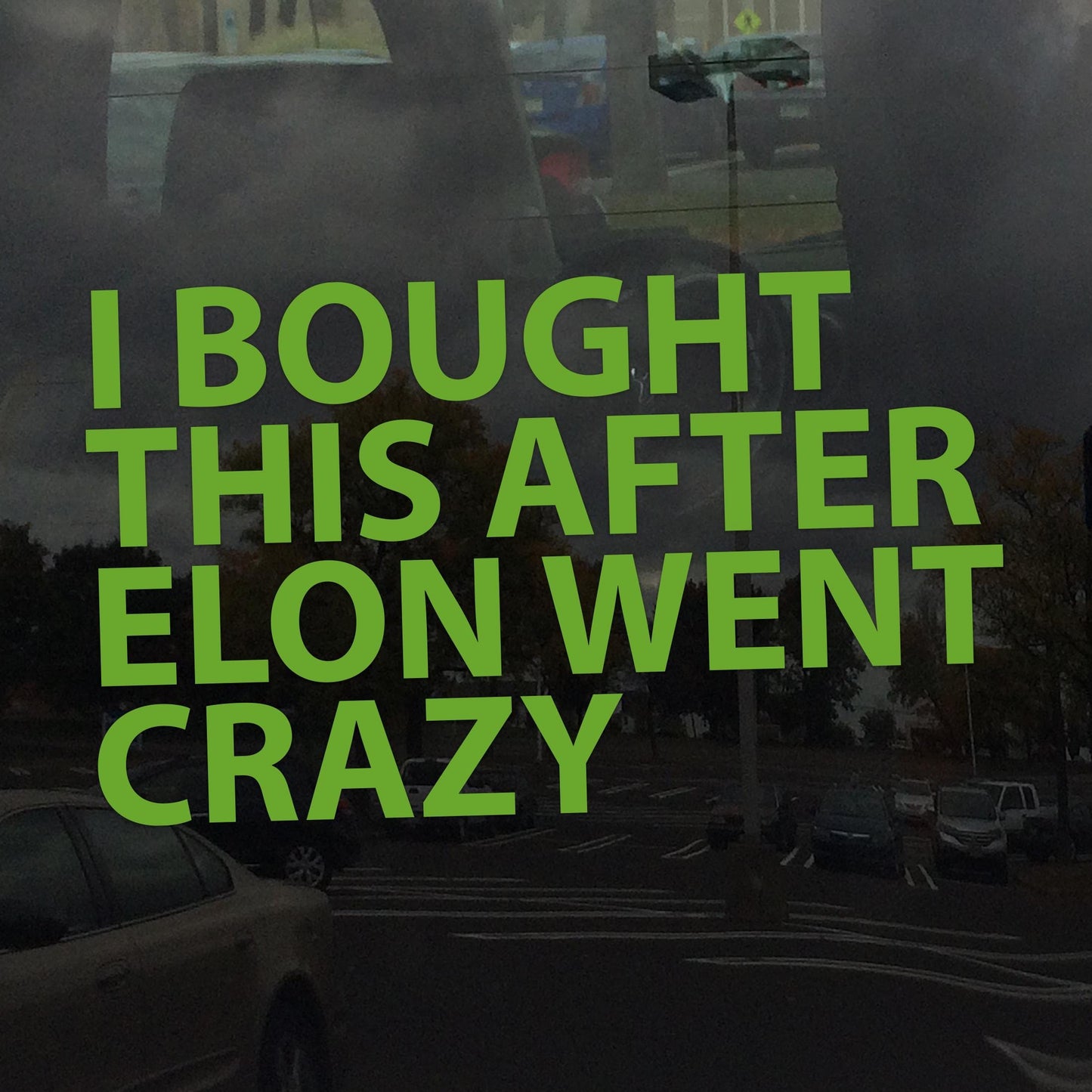 I Bought This After Elon Went Crazy Decal – Anti-Oligarchy, Anti-Billionaire Protest Sticker