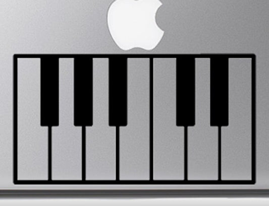Piano Keys Octave Vinyl Decal Sticker Custom Colors and Sizes Available